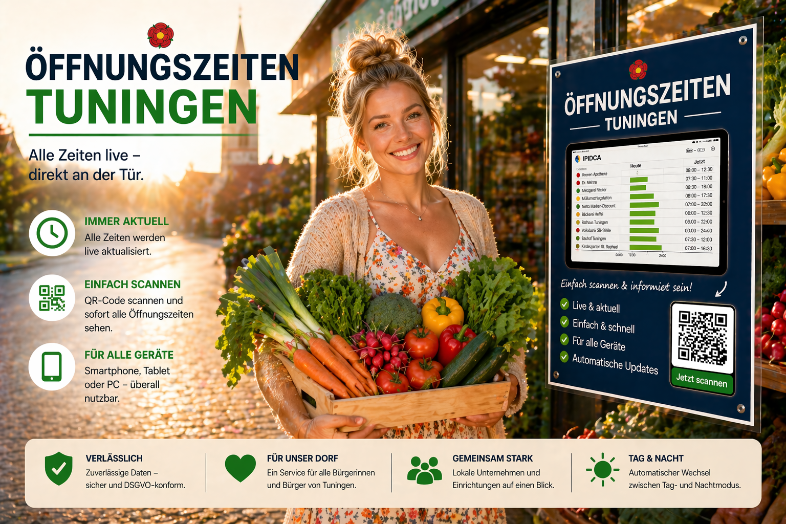 Tuni Schneckenburger mit Gemüse und Öffnungszeiten Tuningen